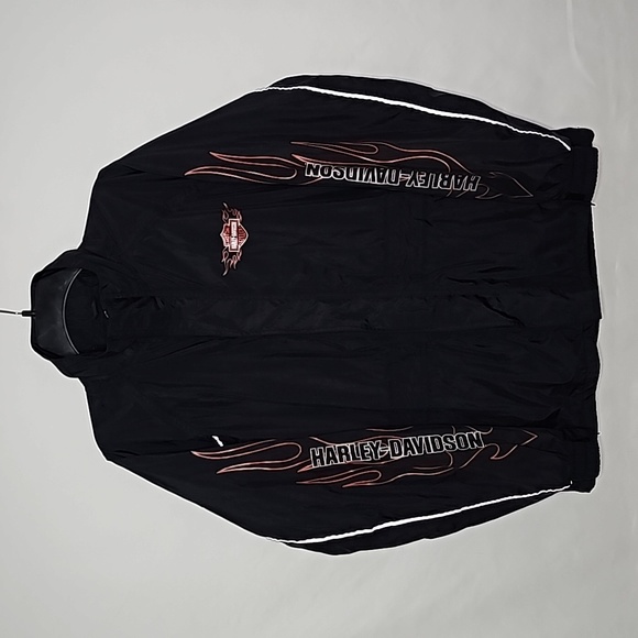HARLEY DAVIDSON ▪︎ REFLECTIVE WINDBREAKER/RAIN JACKET ▪︎ SIZE S - Picture 3 of 12